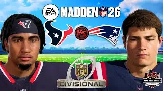 TEXANS vs PATRIOTS | NFL PLAYOFFS - DIVISONAL ROUND | MADDEN 26 PREDICTIONS