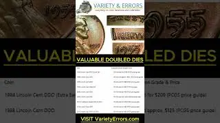 RARE Doubled Die Error Coins Worth Money #coins #trending #money #shorts #video #usa #penny