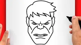 HOW TO DRAW A HULK DRAWING STEP BY STEP FOR BEGINNERS (EASY AND SLOW)