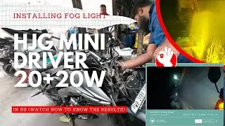 Installing HJG Mini Driver 40W | Best Fog Light under 1500? 😲 Watch Now | #hjgfoglight #foglights 