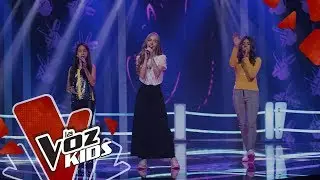 Mariana, Sarah Lucía y María Clara cantan En Cambio No – Batallas | La Voz Kids Colombia 2019