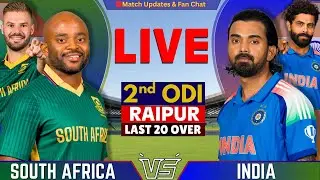 🔴 INDIA  vs South Africa, 2nd ODI | Live Cricket & Score & Commentary  | IND vs SA | Last 20 Over