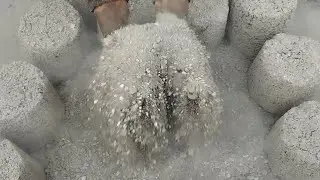 White Grainy Sand Cement Floor Crumbling Sleepaid Satisfying ASMR