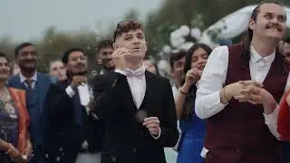 French and Indian couple multi cultural wedding.