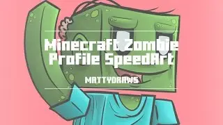 Minecraft Zombie Profile SpeedArt