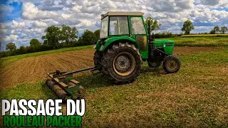 PASSAGE DU ROULEAU PACKER+VIBROCULTEUR ÉQUIPÉ EN DEUTZ (BONUS)