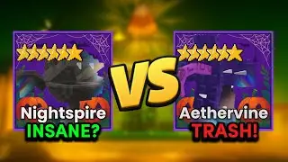 Что лучше NIGHTSPIRE против AESTHERVINE в защите садовой башни!