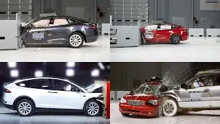 Crash Test Cars Tesla Compilation - The Best of the Best
