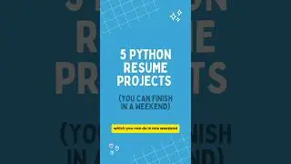 Python Projects for Resume 🔥 #shorts #project #computer #python #resume #weekend