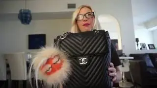 Chanel urban spirit backpack chevron