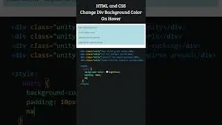HTML and CSS: Changing Division Background Color On Hover