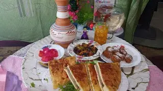 طبلية جدتى 🧑‍🦳 حواوشى باللحمة وبلح الشام والقلة