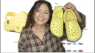 *NEW* CROCS  BANANA CLASSIC CLOG *UNBOXING REVIEW +TRY ON!* BANANA VS LEMON CROCS *BEST CROC COLORS*