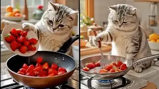 Who needs models when you have a cat serving fierce looks on the catwalk? 🔥🐾 Story#ai#viral#trend