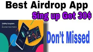Zoidpay Airdrop App || Best Airdrop App || How to earn money online 2021 || online income airdrop bd