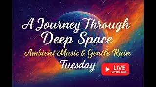 A Journey Through Deep Space   Ambient Music, Cosmic Rain & Relaxing Space Visuals (Live Stream)