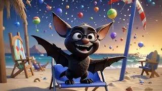 The Bat Who Went to the Beach 🦇🏖️ | Fun Nursery Rhyme for Kids