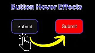 Amazing CSS Button Hover Animation | Red Background Fill Effect | HTML & CSS Tutorial