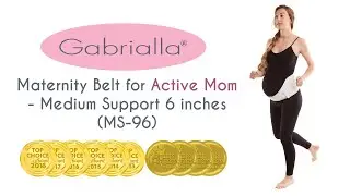 GABRIALLA&reg; Elastic Maternity Support Belt for Active/Running Mom (Medium Support): MS-96