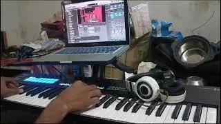 anandham neelo ne adharam neelone ne naa yesayya Jesus song keyboard playing by benjimen