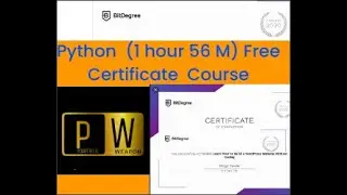 Python Free Certificate Course by Bitdigree