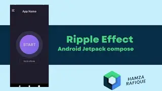 Watch how I create a ripple effect in under 1 minute using jetpack compose , in my new project.
