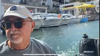 Boating on the Anthaven canals at Aspat beach .