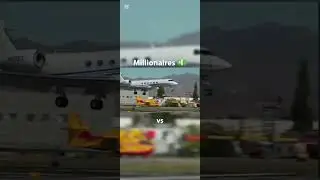 Millionaires vs Billionaires 🤑 #aviation #fyp #edit #money #privatejet #privateaircraft