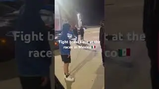 Fight breaks out at races in Mexico #dragracing #streetracing #hellcat