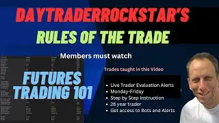 Rules of the Trade. An outline of my rules for trading Futures. New Members Must Watch