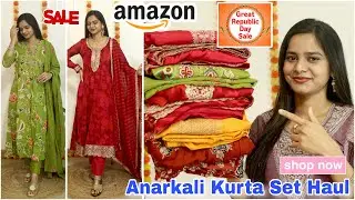 Amazon Anarkali Kurta Set Haul 🌷 Amazon Affordable Partywear Suit sets 🌷 Amazon Sale 🌷 Jyoti Raj 