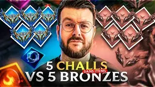 5 CHALLENGERS SANS AUCUN STUFF VS 5 BRONZES ! LA STRATEGIE DES CHALLENGERS EST INSANE !