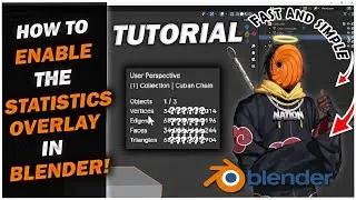 How To Find Your Polygon/Vertex Count in Blender! | Tutorial