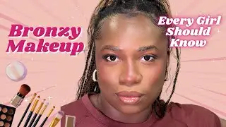 How to Contour | The New Python Code Morphe Palette | Bronzy Makeup Tutorial for Black Girls