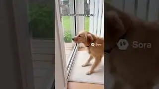 Dog vs Invisible Wall Challenge #funny #fypシ#animals