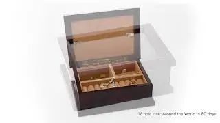 MBA-MB10-PF-FL - 4 X 6 Photo Frame Musical Jewelry Box With Floral Motifs