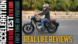 New classic 350 Acceleration Test || 0 to 60 & 0 to 100 || Real life reviews