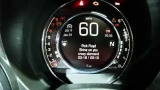 2015 Fiat 500 Abarth Digital Instrument Panel
