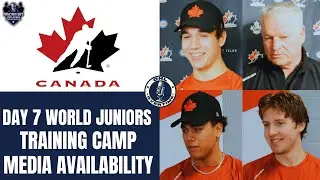 HC Hunter, Misa, Aitcheson, Ivankovic: Day 7 Hockey Canada World Juniors Training Camp Availability