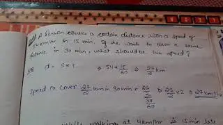Speed, time and distance concepts