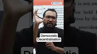 What is Democratic Decentralisation? by Amil Hasan Sir #shorts #upsc #ias