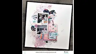 Over The Rainbow kit scrapbook layout