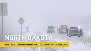 Major Winter Storm Hammers North Dakota With Blizzard