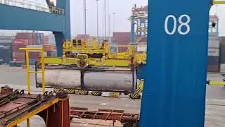 TANK CONTAINER DISCHARGE TIME🚢🌊 @PORTRAMUOFFICIAL