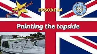Episode 44 #boatrestoration Time to paint the topside with international toplac