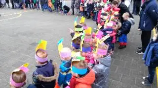 aankomst sinterklaas St. Jan school Enschede 2013