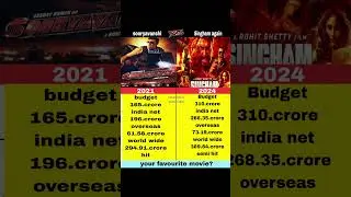sooryavanshi vs singham again box office collection compration #sortfeed #sorts #movie