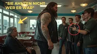 Sie verspotteten eine alte Dame im Rollstuhl, bis ein Hells Angel eintrat und alle verstummten.