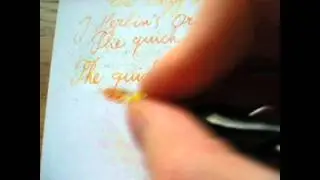 Fountain pen inks, Part VII: yellow and orange