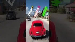 Horizon 5 vs NFS Unbound vs The Crew 2 - Beetle #shorts